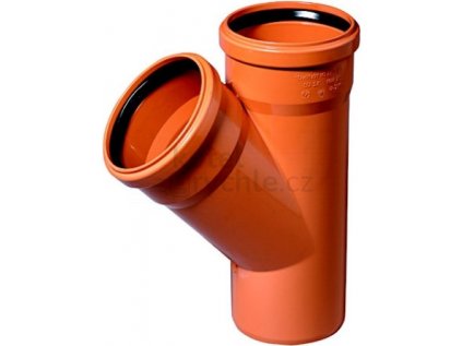 KG KGEA odbočka odpadní DN315/110, 45°, PVC, oranžová