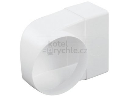 HACO CKZ 100/110x55 ventilační systém 100/110x55mm, přechodový kus koleno, bílá