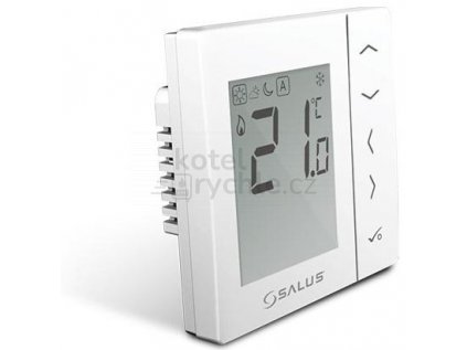 SALUS CONTROLS VS35W digitální termostat 230V manuální, bílá