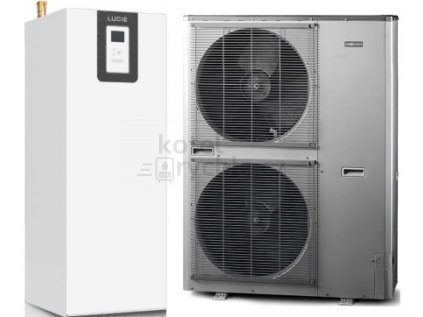 NIBE AMS 10-16 + LUCIE 200-16 SPLIT tepelné čerpadlo 7,03kW, 230/400V, vzduch-voda, venkovní-vnitřní jednotka se zásobníkem