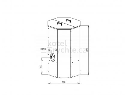 atmos nadrz na pelety 500 l cervena