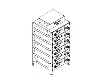 BENEKOV RACK BOX 6 pro 1 až 6ks bateriových  modulů