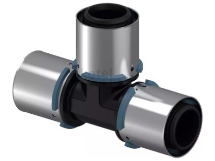 UPONOR MLC S-PRESS T-kus 40-40-40mm, neredukovaný, s objímkou, lisovací, voda, PPSU