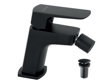 Bidetová baterie Nobless EGO s výpustí, černá