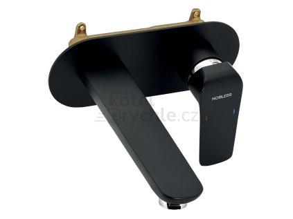 Umyvadlová, dřezová podomítková Nobless Tina černá matná