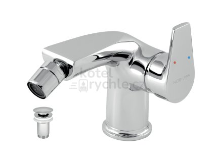 Bidetová baterie s výpustí Nobless VISION X chrom