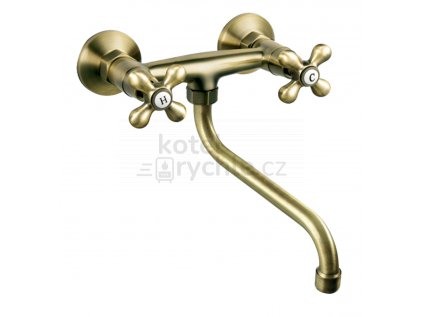 Dřezová nástěnná baterie 150 mm bronz BAI5BR