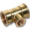T-kus 8130R 3/4"x1/2"x3/4", redukovaný, s vnitřními závity, mosaz