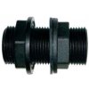 PLAST PROJECT průchodka nádrží 3/4”, s vnějšími závity, voda, PP, černá