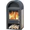 ABX STOCKHOLM 8 TV krbová kamna 5,5-13kW, s výměníkem, černá/béžová