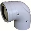 REGULUS A2008128 koaxiální koleno 90°, 60/100mm s inspekčním otvorem, polypropylen/plech