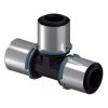 UPONOR MLC S-PRESS T-kus 40-40-40mm, neredukovaný, s objímkou, lisovací, voda, PPSU