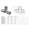UPONOR MLC S-PRESS T-kus 20-20-20 neredukovaný, s objímkou, lisovací, voda, PPSU