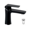 Umyvadlová baterie s výpustí Nobless Tina černá matná