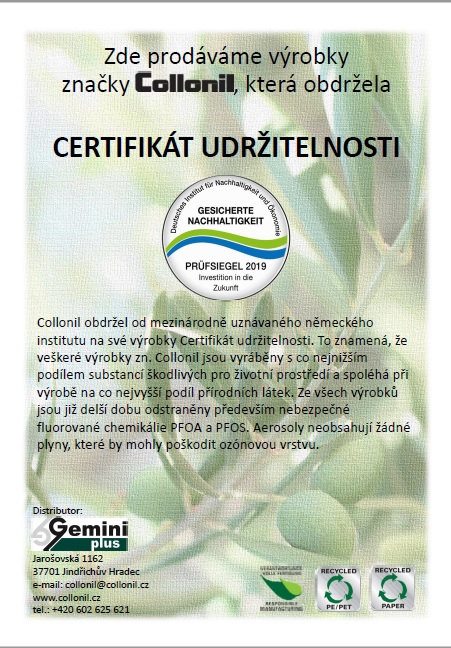 Certifikát udržitelnosti