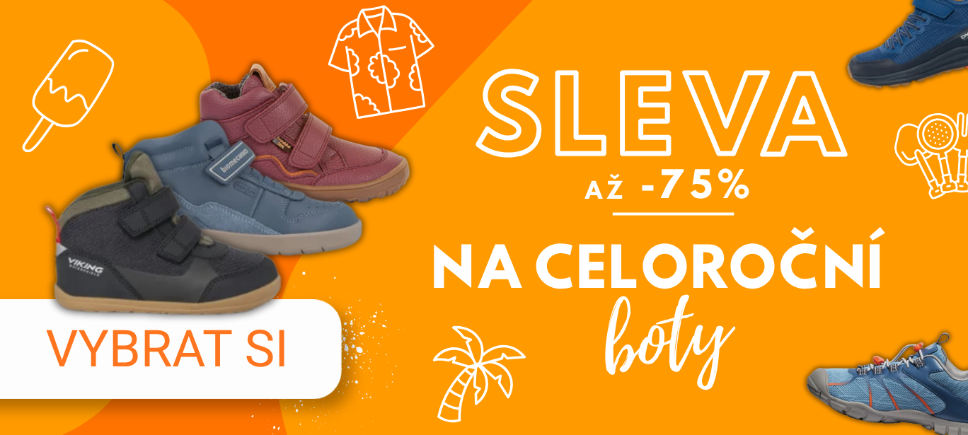 celoroční boty sleva znovu nasazeni