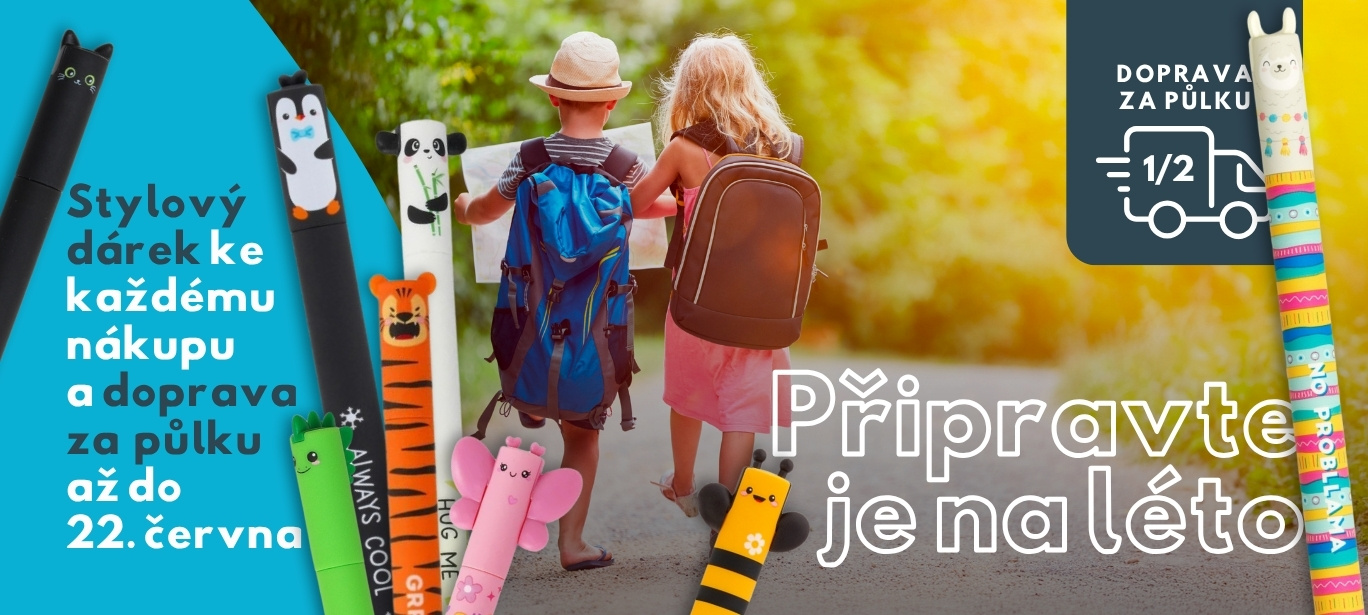 Stylový dárek ke každému nákupu a doprava za půlku až do 22. června