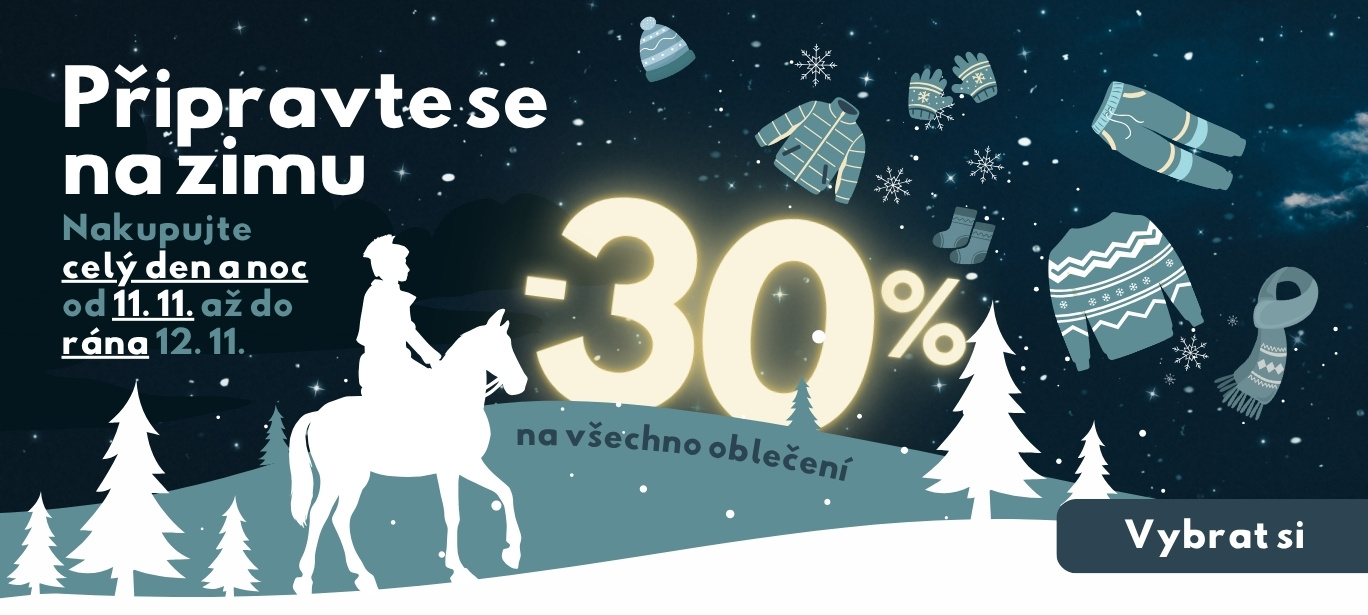 Připravte se na zimní jízdu se Svatým Martinem - Akční 30% sleva na oblečení!