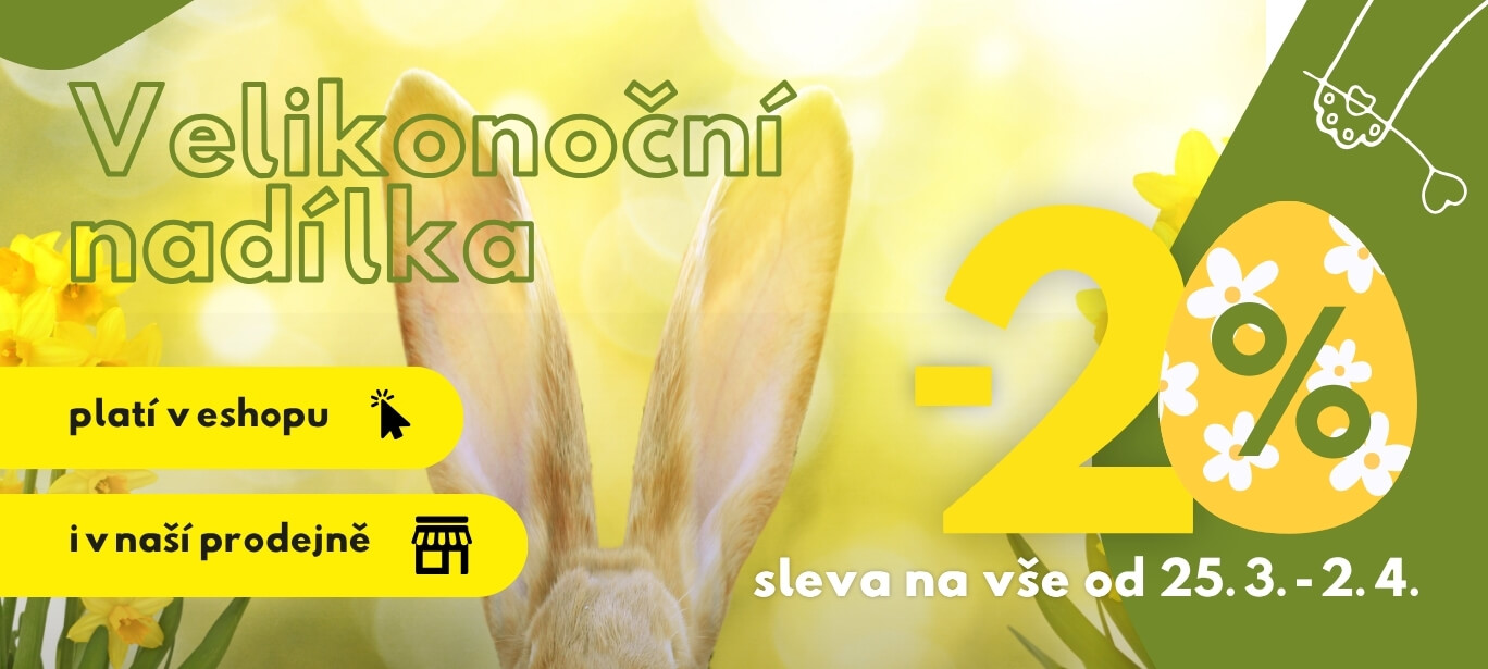 Velikonoční akce -20% na celý sortiment