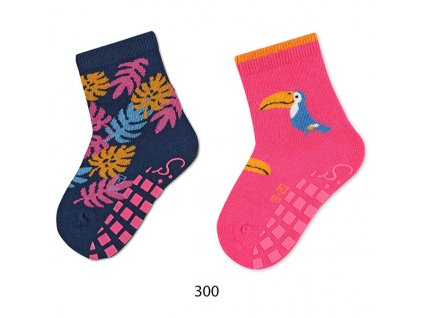 Ponožky Sterntaler protiskluzové 2 páry papoušek