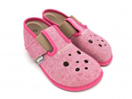 4541 10 barefoot papuce bf03 pegres ruzove