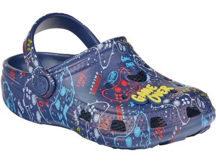 8115 249 2100 BIG FROG Navy Game Amulet 002
