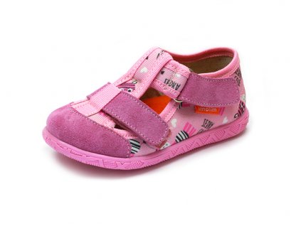 Dětské bačkůrky Milami 118-10 Zebra (Velikost 30)