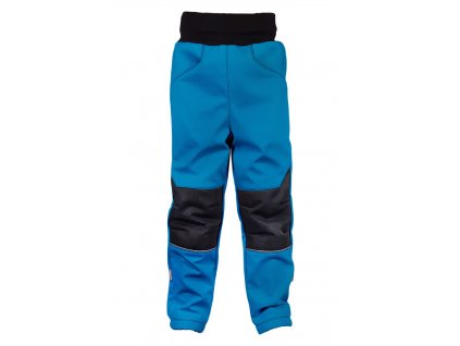 softshellove kalhoty detske modro tyrkysova