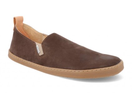 Slip-on barefoot bota Pegres BF82 Hnědá