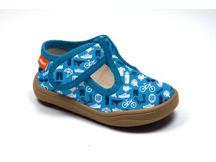 Dětské barefoot bačkůrky Milami BF1-MAC41-06A L.Blue