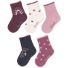 Ponožky Sterntaler 5 párů holka srdíčka (Velikost 27/30)