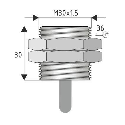 M30x1,5 délka 30 mm MCD1