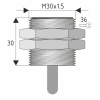 M30x1,5 délka 30 mm MCD1