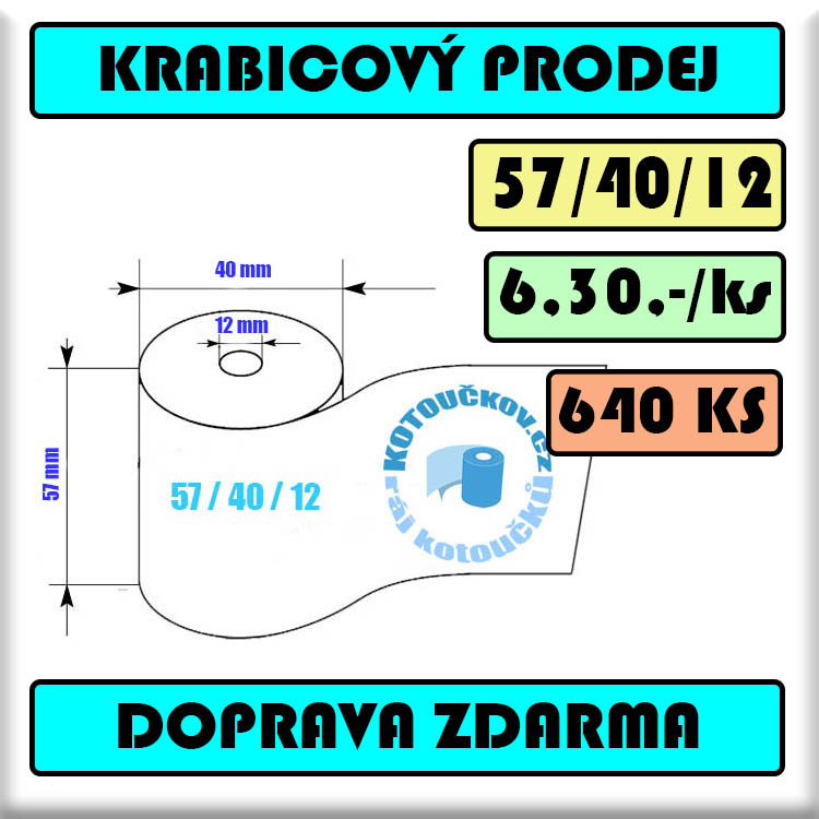 Krabicový prodej termo kotoučků