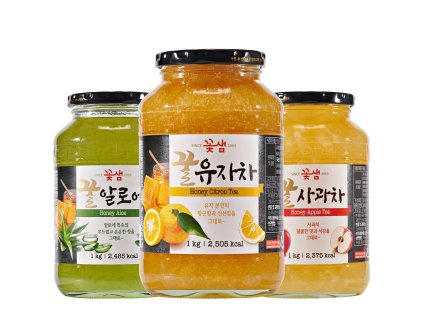 mixed tea 3x 1kg kotsam yuzu aloe apple