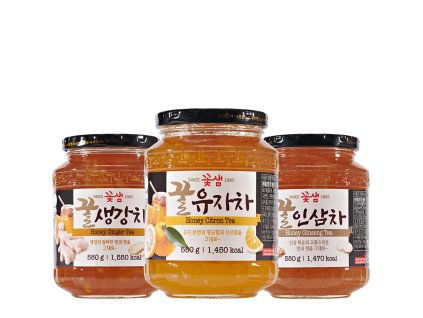 mixed tea 3x 580g kotsam yuzu ginseng ginger