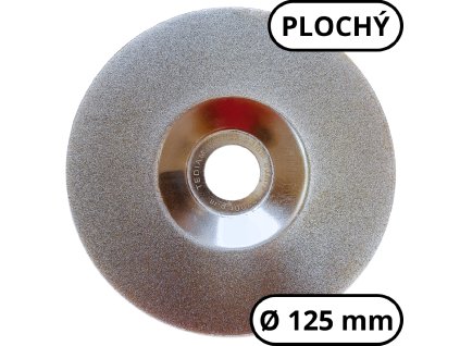 Diamantový brúsny kotúč TEDIAM – plochý, 125 × 22,23 mm, gradácia 110