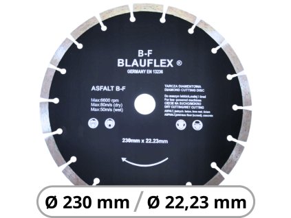 Diamantový kotúč BLAUFLEX Ø230 mm – segmentová verzia