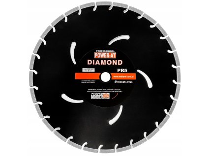 Diamantový segmentový kotúč POWER AT 400 mm × 25,4 mm – na betón, kameň a dlažbu
