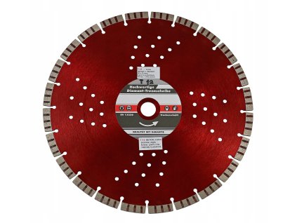 Diamantový kotúč TEDIAM T12 Ø350 × 25,4 mm – prémiové rezanie betónu, granitu a dlažby