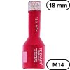 Diamantová vykružovacia korunka PRO M14 18 mm