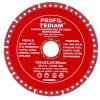 Diamantový kotúč TEDIAM PROFIL Ø125 × 22,23 mm – univerzálny kotúč na rezanie kovov, skla a kameňa
