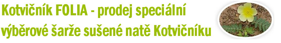 Kotvičník zemní - prodej sušené natě