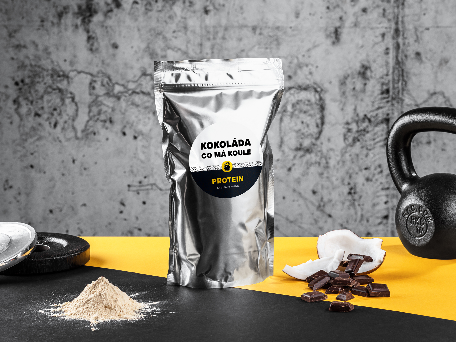 Železná koule Protein Kokoláda Balení: 500 g