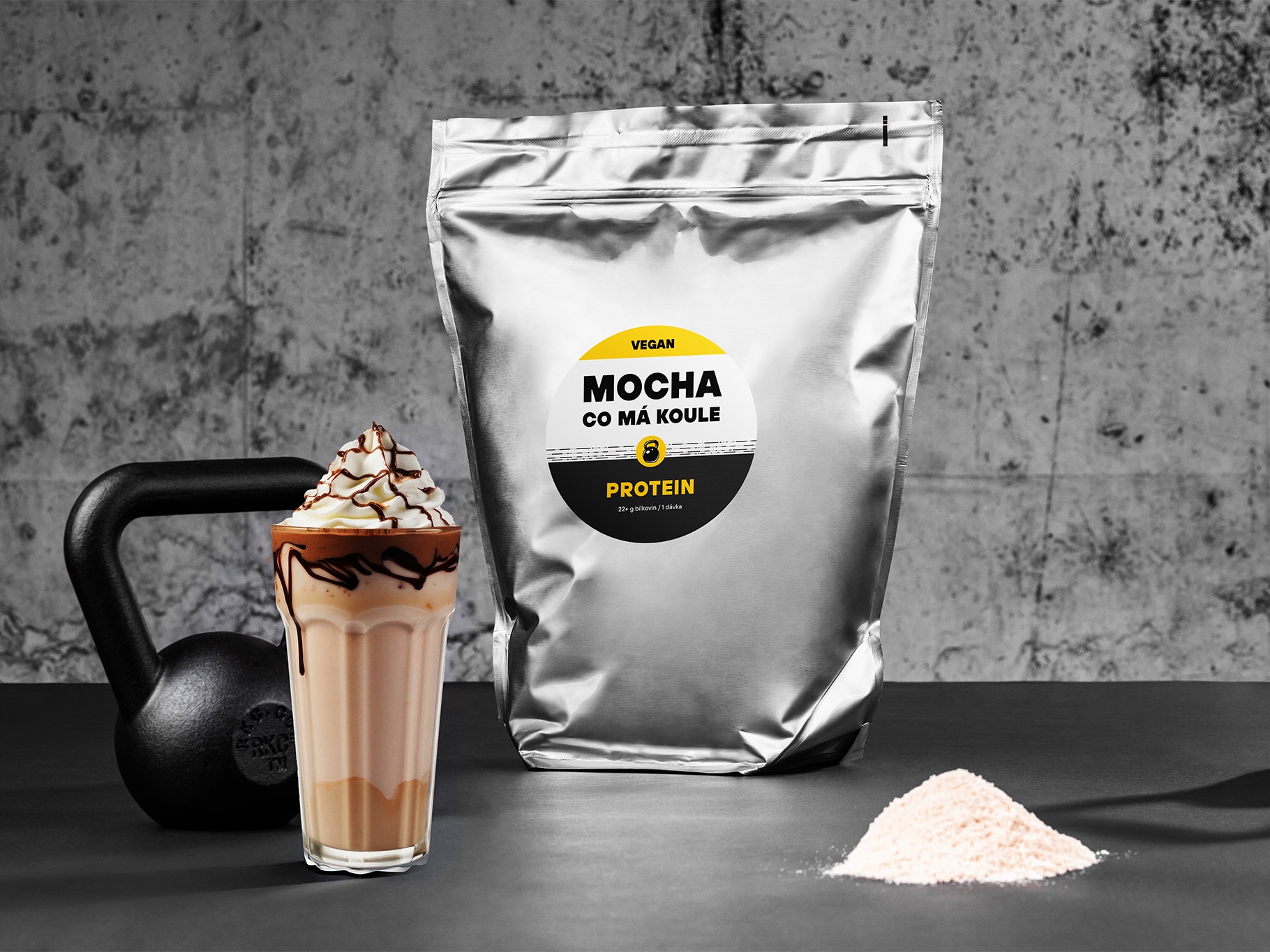 Železná koule VEGAN Protein Mocha Balení: 2,5 kg