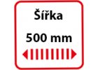 šířka 500mm