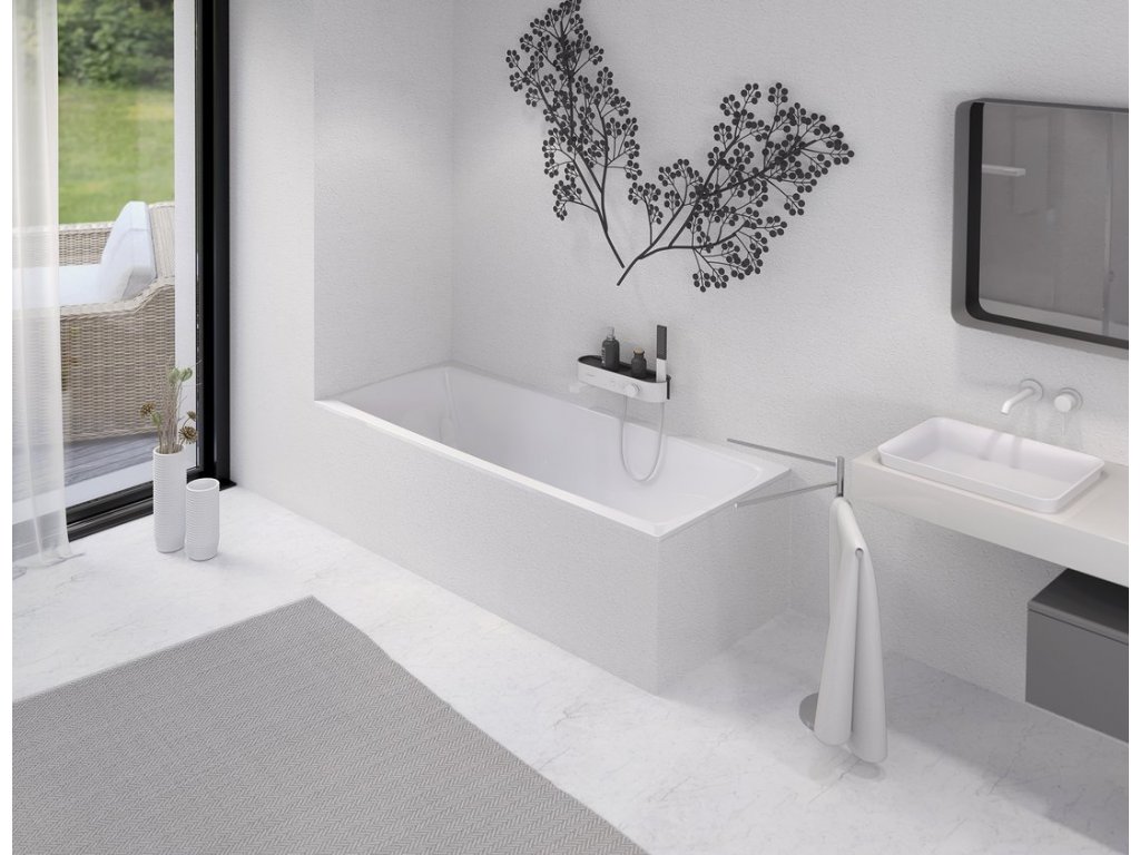 Sapho bílá koupelna - romantika s bílými či zlatými detaily