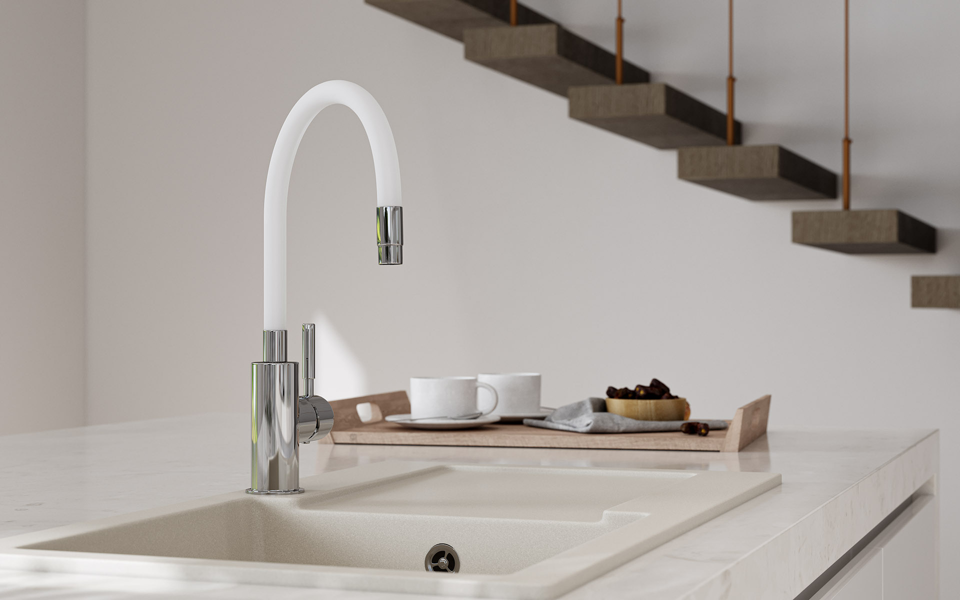 Granitové dřezy s odkapem i vaničkou