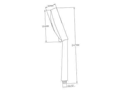 Sapho 1204-05 ruční sprcha 247 x 110 mm chrom
