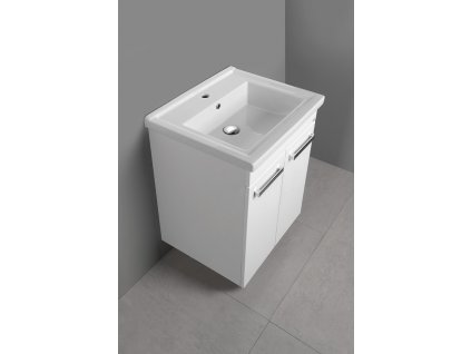 Aqualine Poly umyvadlová skříňka 56 cm bílá PL062